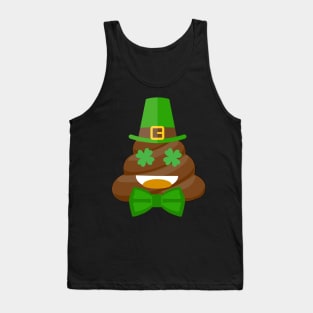 Smamrocks Funny St. Patrick'leprechaun poops Day Tank Top